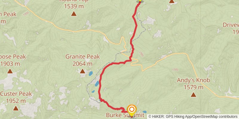 Ultra Pedestrian North Loop stage 13 Map