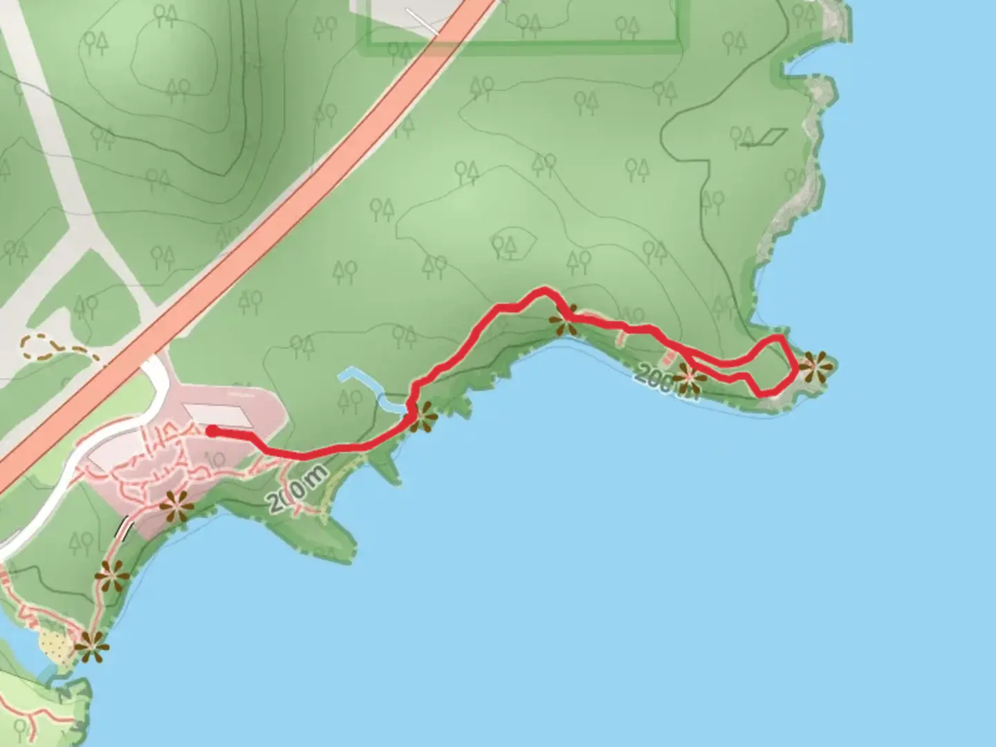 An image depicting the trail Shovel Point Trail and its surrounding area.