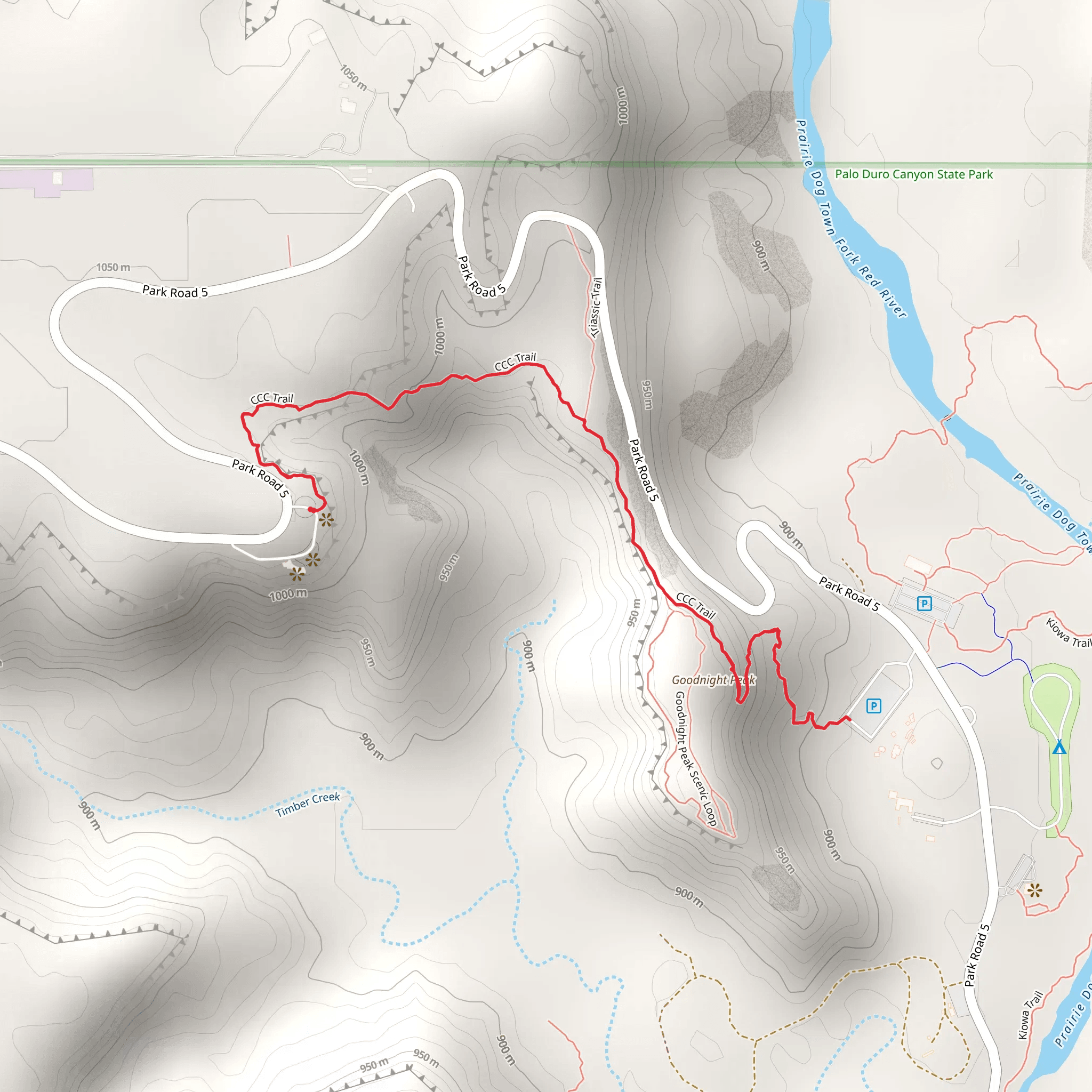 CCC Trail mobile static map