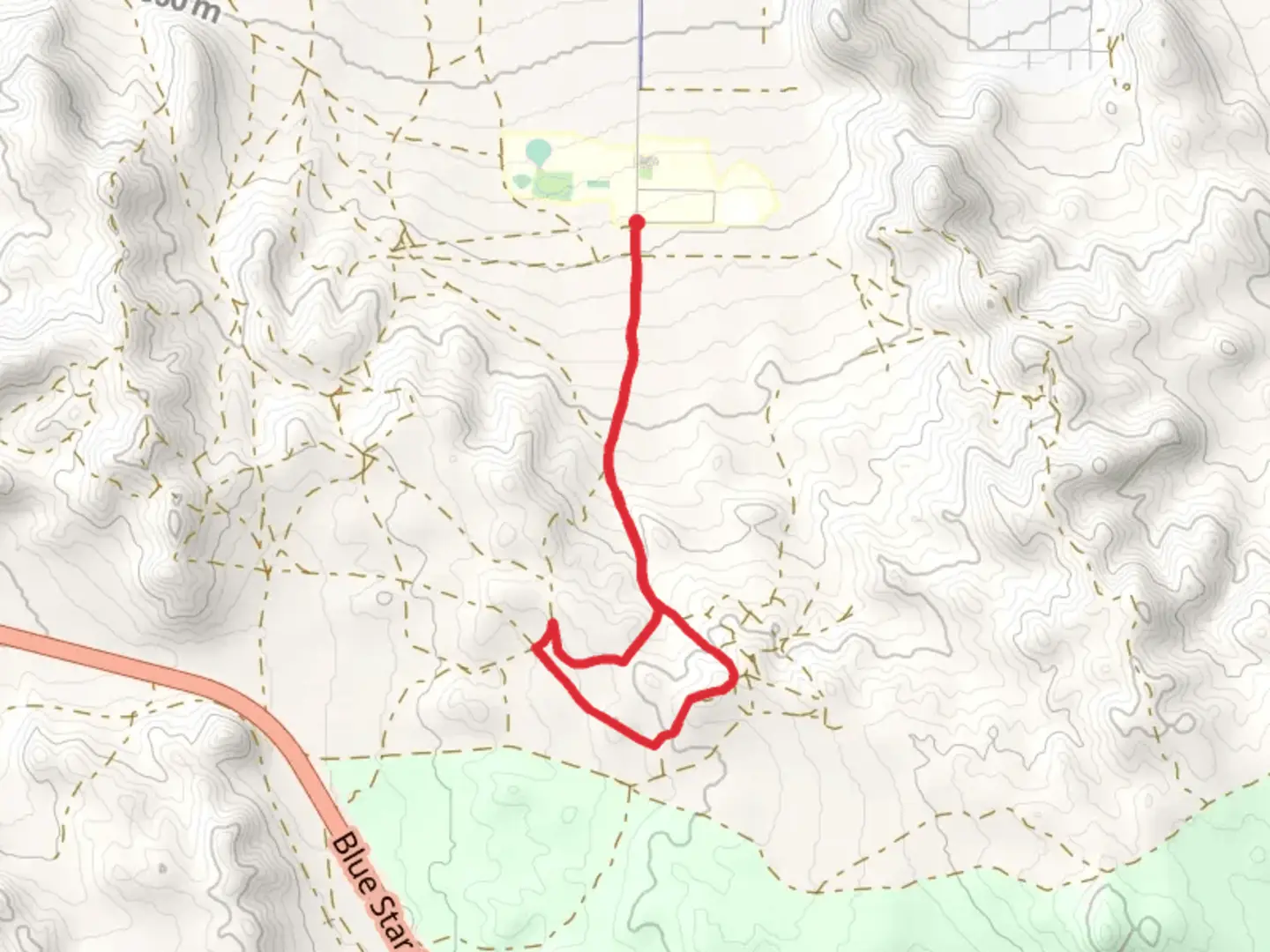 An image depicting the trail College Heights Boulevard Loop and its surrounding area.
