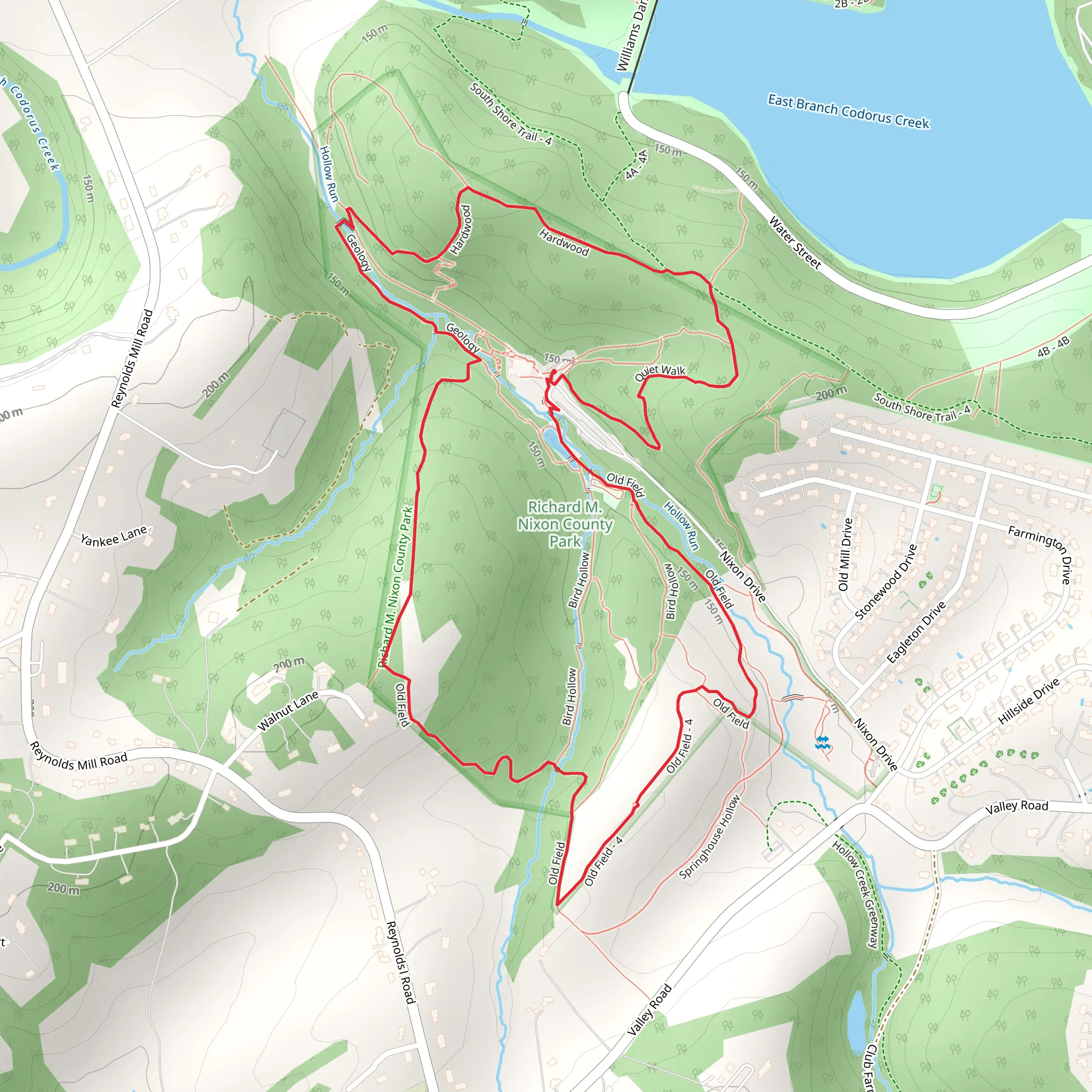 William H Kain County Park West Loop from Nixon Drive mobile static map