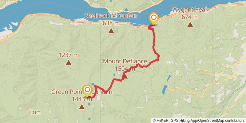 Mark O Hatfield Trail stage 6 Map