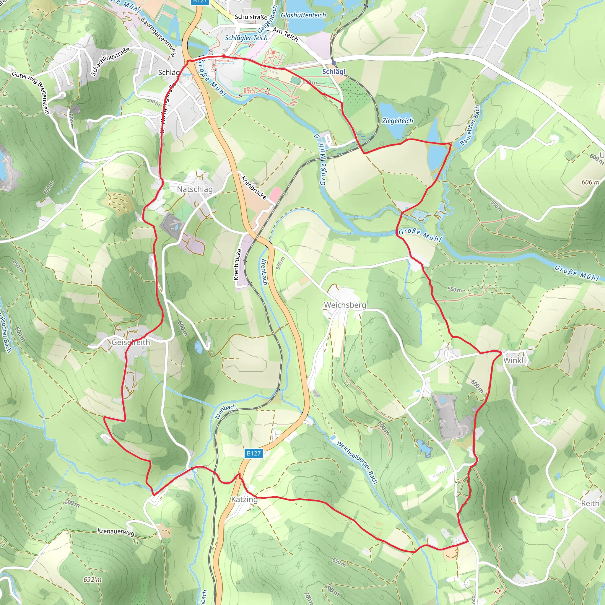 Schlägler Loop mobile static map