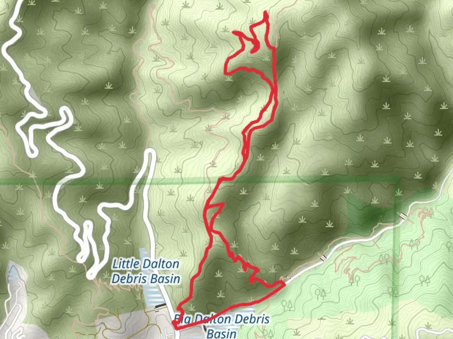 An image depicting the trail Poop Out and Punk Out Loop Trail and its surrounding area.