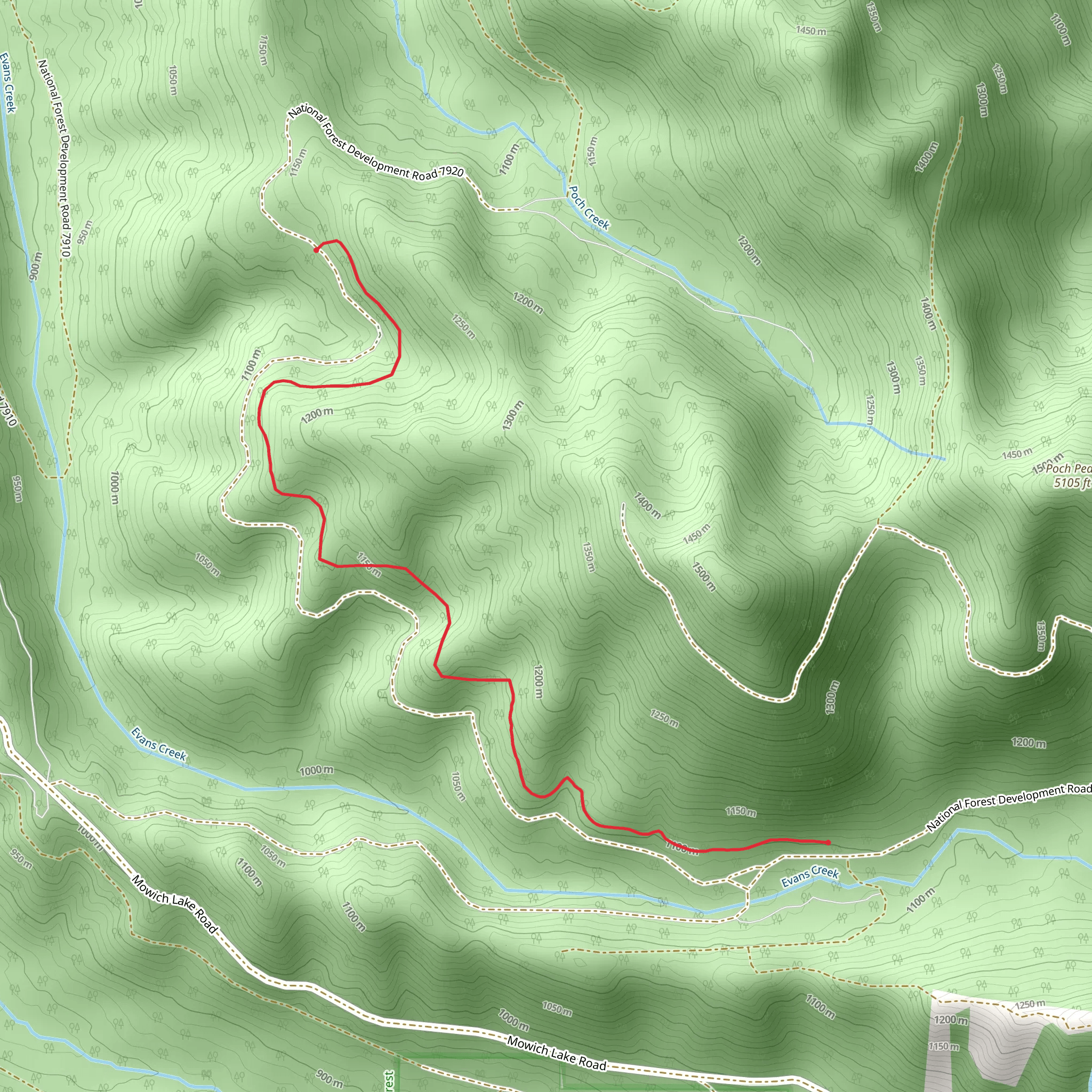 Evans 1146 Trail mobile static map