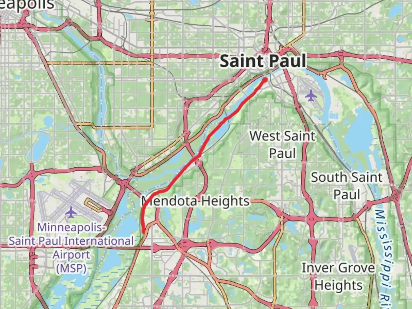 An image depicting the trail Big Rivers Regional Trail and its surrounding area.