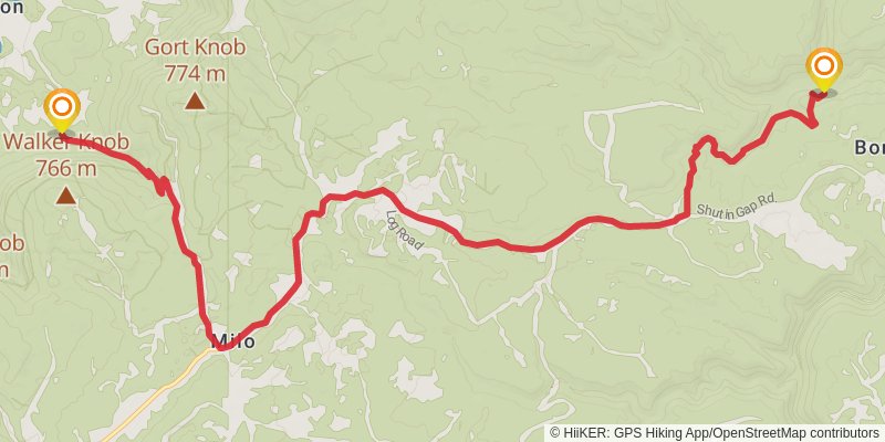 Great Eastern Trail (Incomplete) stage 57 Map