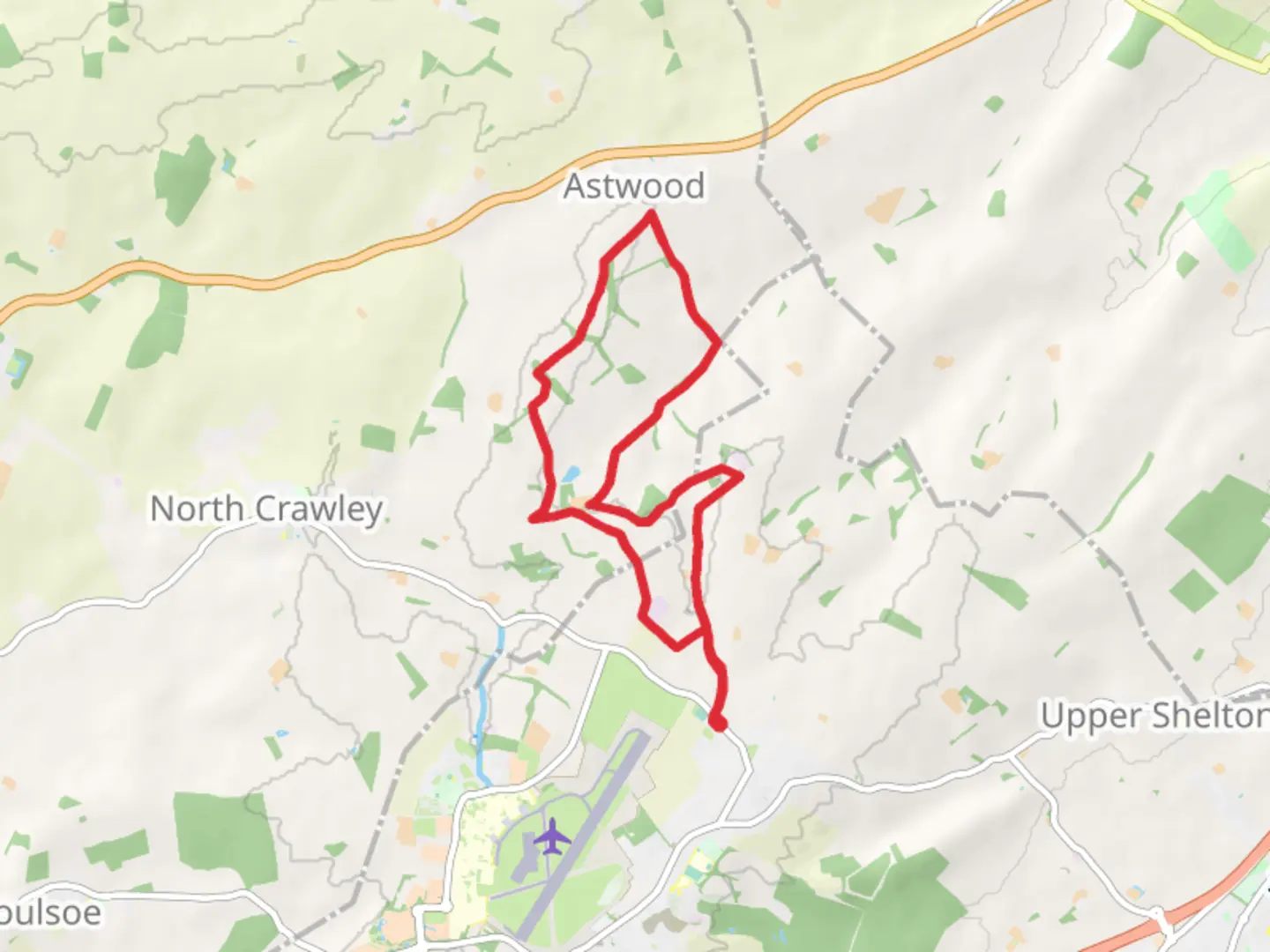 An image depicting the trail Coldsplash Wood Loop and its surrounding area.