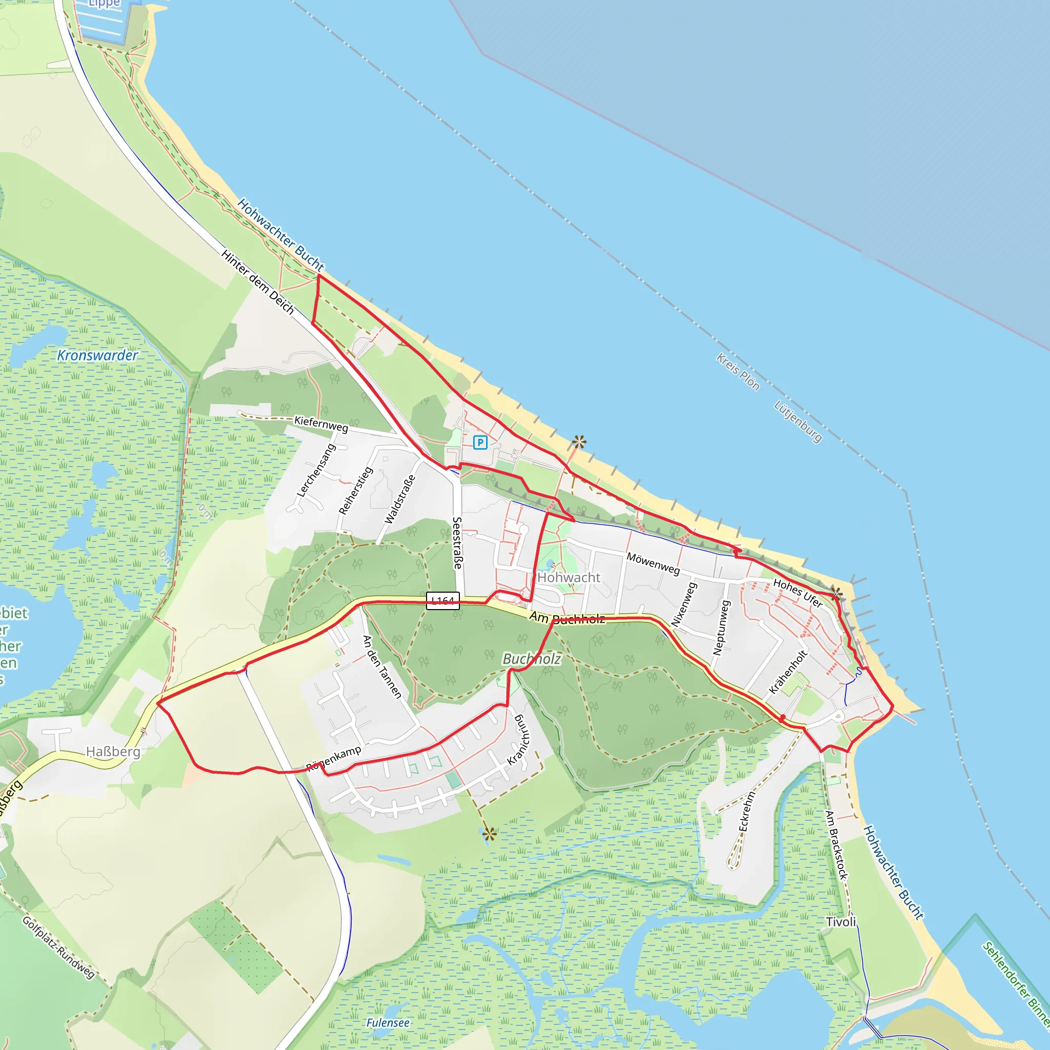 Flunder Route mobile static map