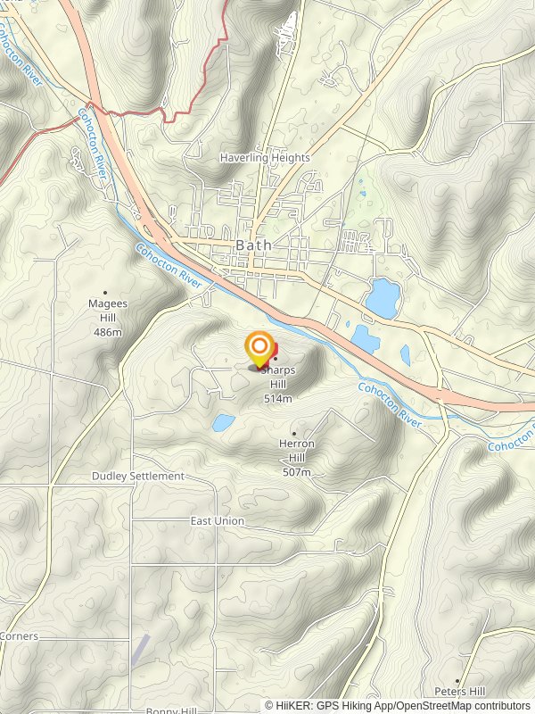 Sharps Hill Trail mobile static map