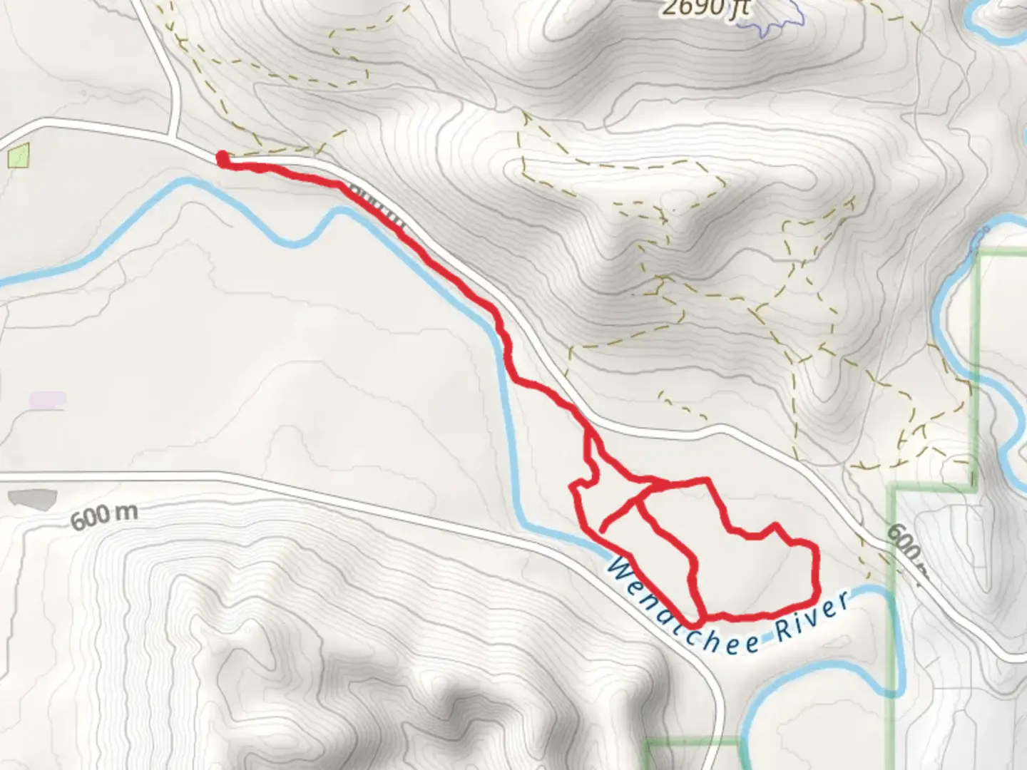 An image depicting the trail See-n-Ski Loop Trail and its surrounding area.