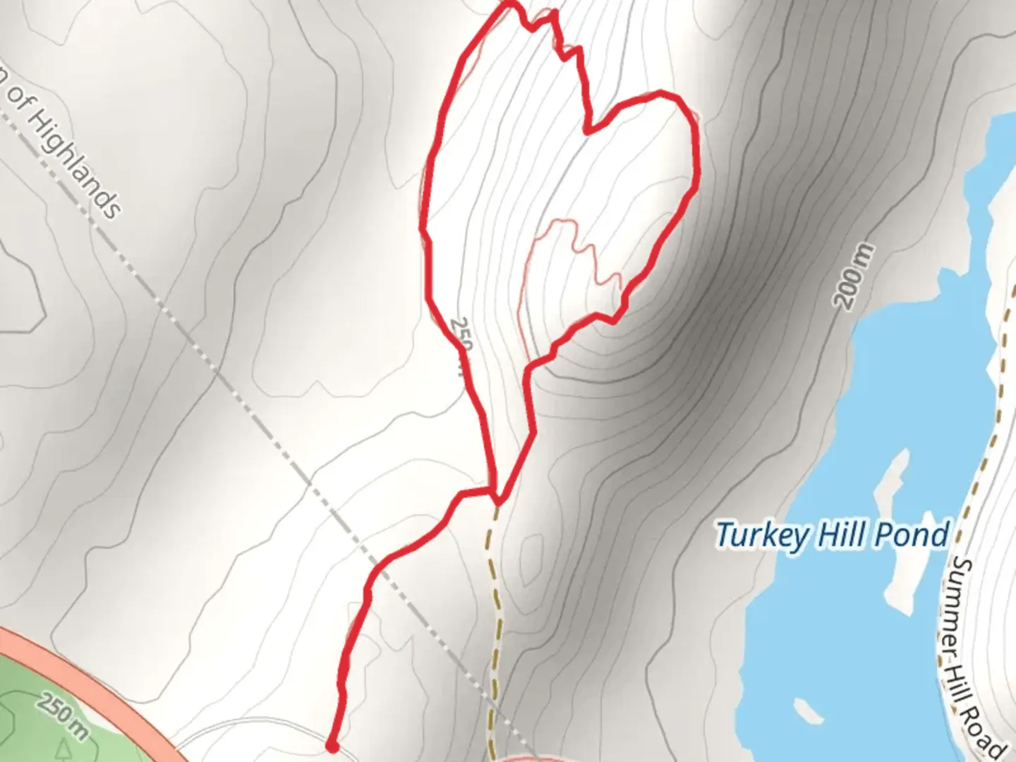 An image depicting the trail Deep Hollow Loop and its surrounding area.