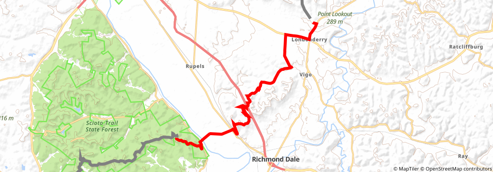 American Discovery Trail South Route stage 63 Map