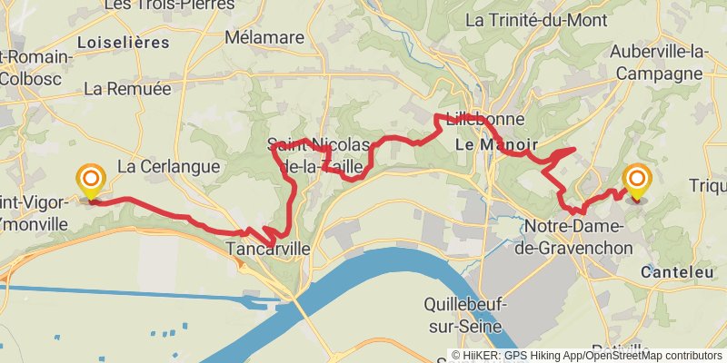 GR 2 - Sentier de la Seine stage 32 Map
