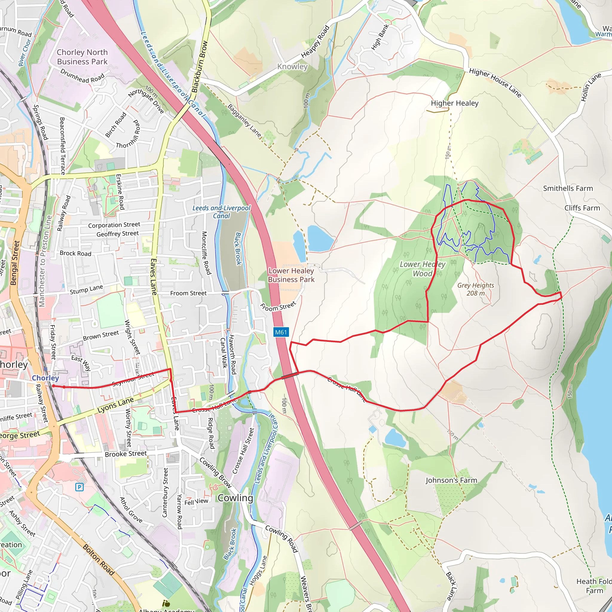 Healey Nab mobile static map