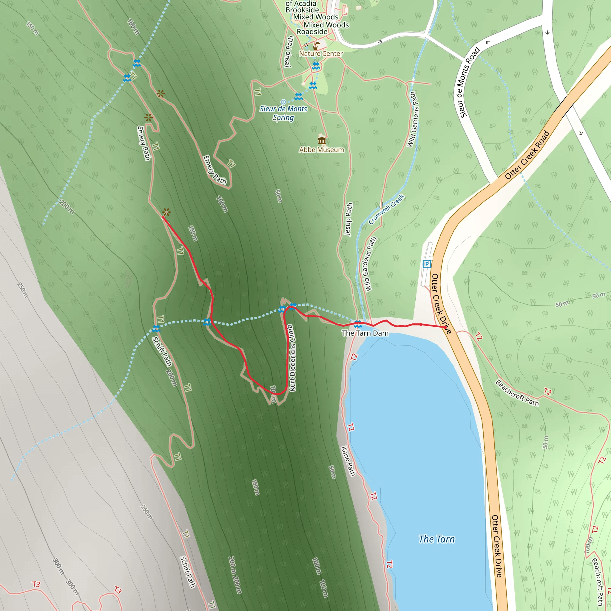 Kurt Diederich's Climb Trail mobile static map