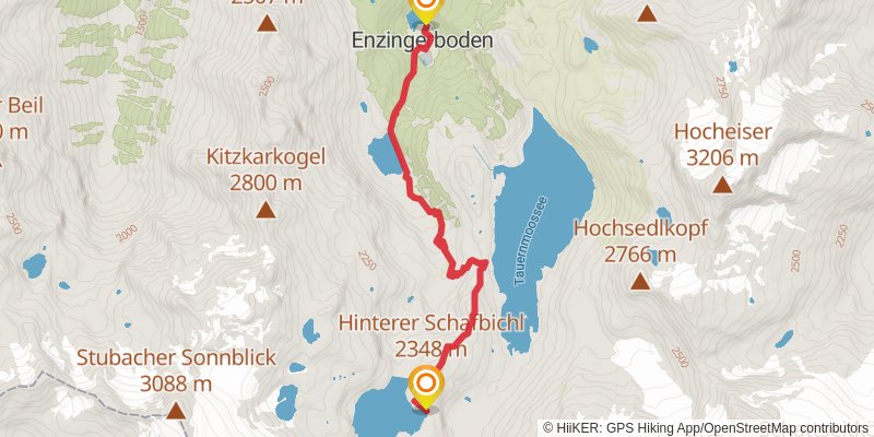 Die Glocknerrunde spur 3 Map