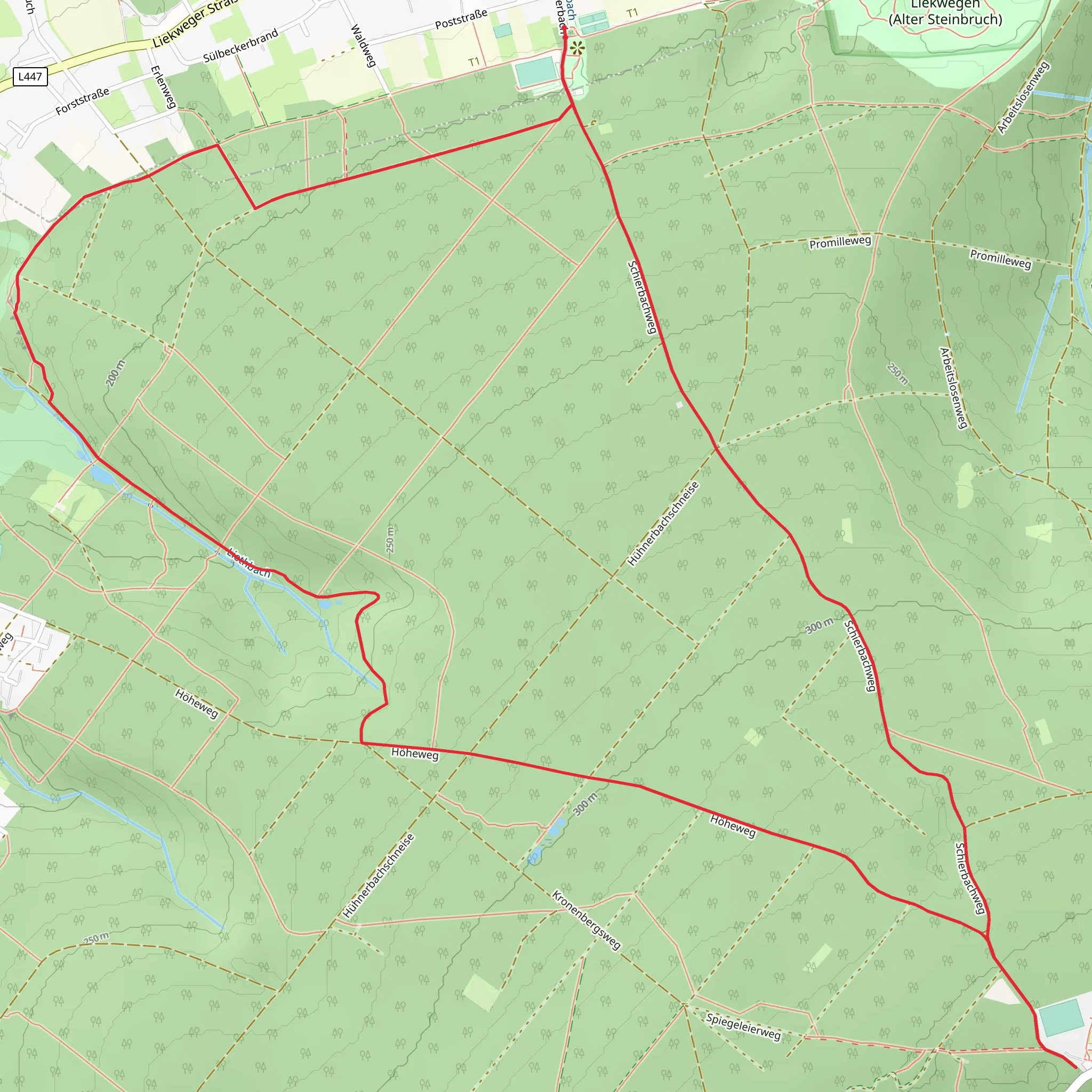Liekwegen Loop - South mobile static map