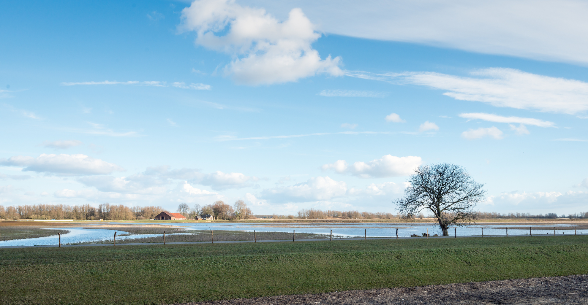An image depicting the trail Polder Jantiesplaat and Ruiters Plaat Loop and its surrounding area.