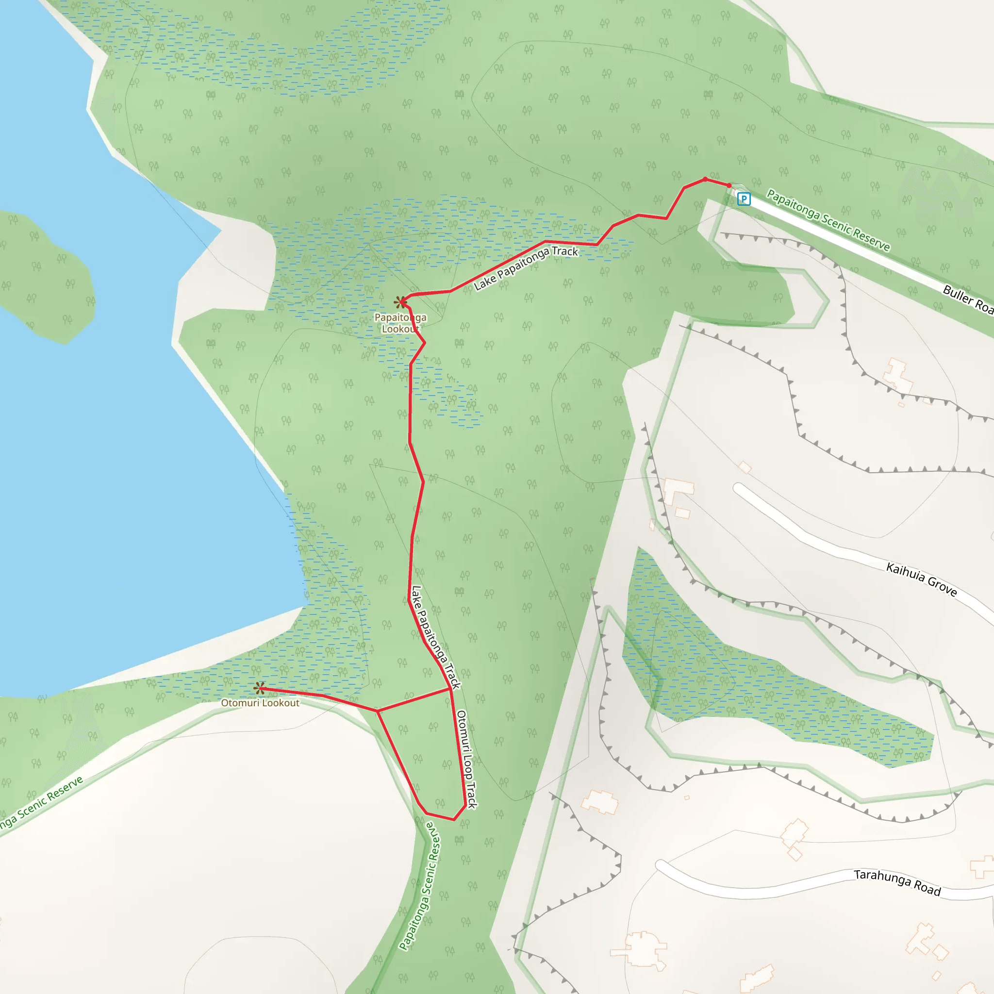 Papaitonga Scenic Reserve Walk mobile static map