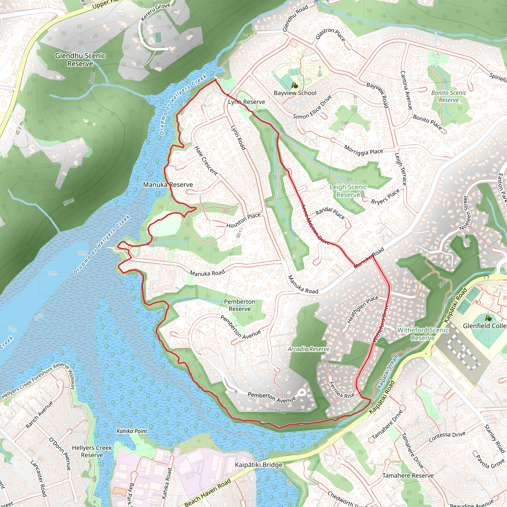 Glenfield Nature Reserves Loop mobile static map