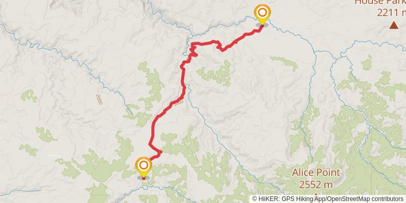 Hayduke Trail stage 11 Map