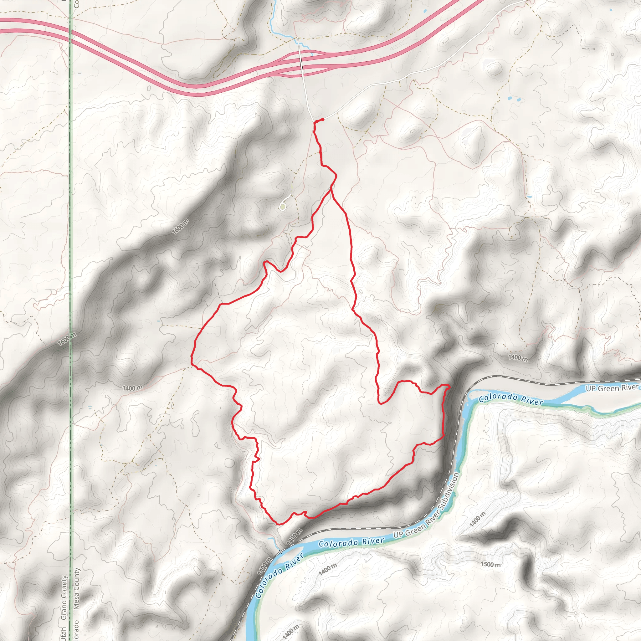 Jouflas, McDonald Creek and American Discovery Loop Trail mobile static map
