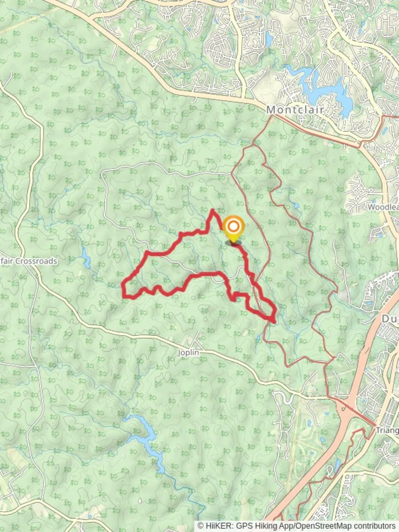 An image depicting the trail High Meadows, South Valley and Turkey Run Ridge Loop Trail and its surrounding area.