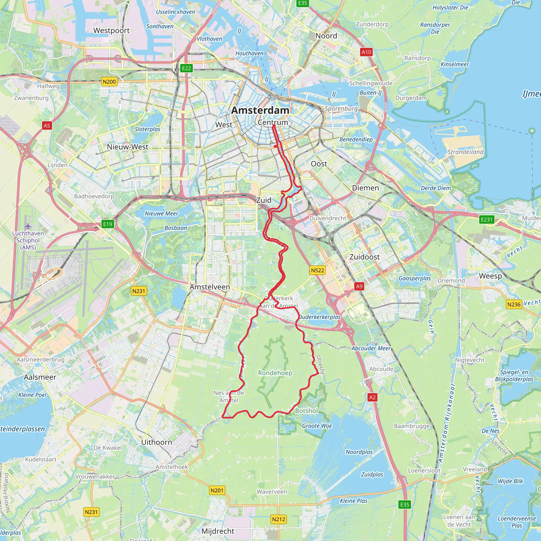 Amstel Big Loop mobile static map