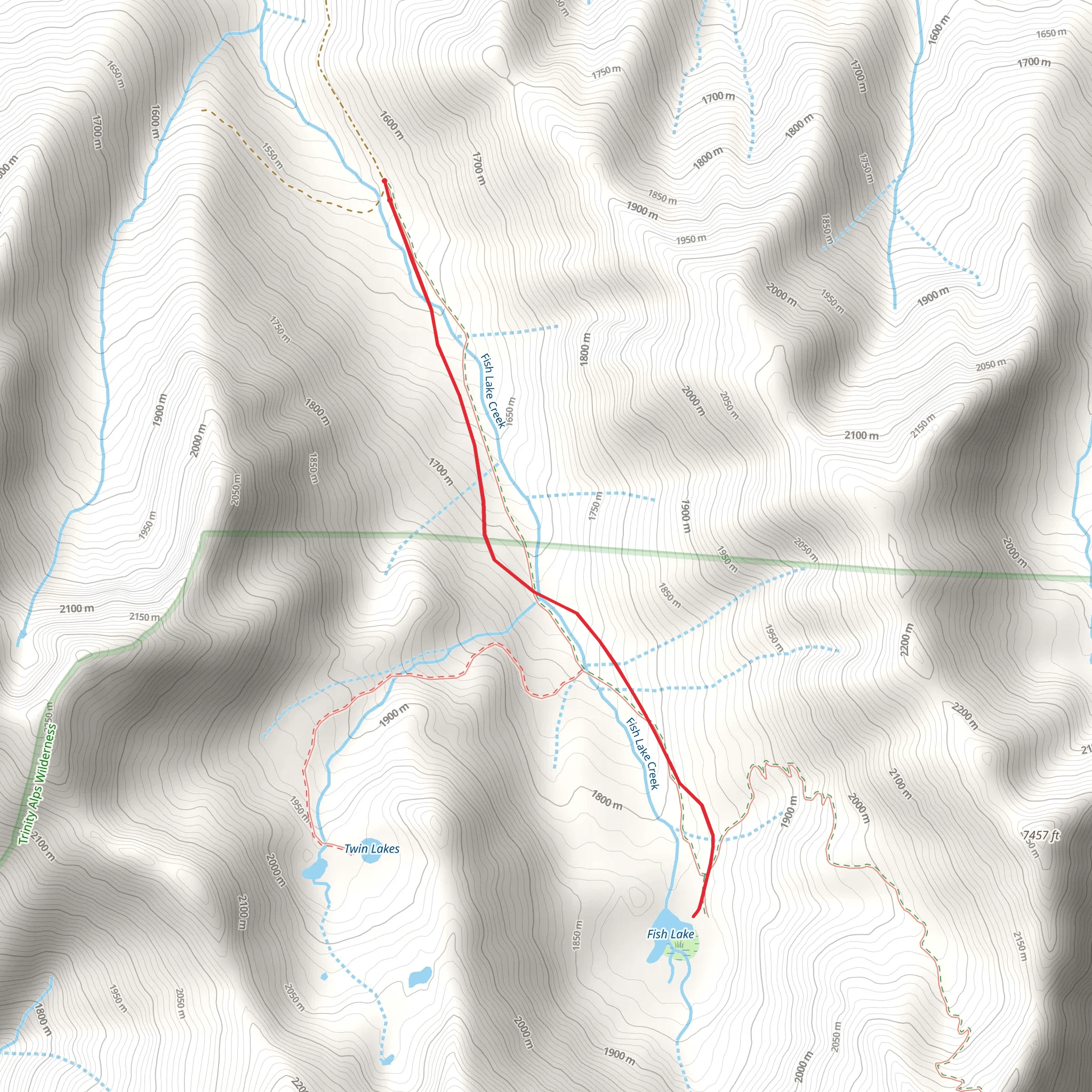 Fish Lake Trail mobile static map