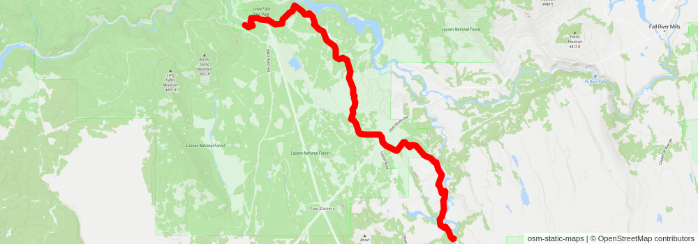 American Perimeter Trail - California Primary stage 28 Map