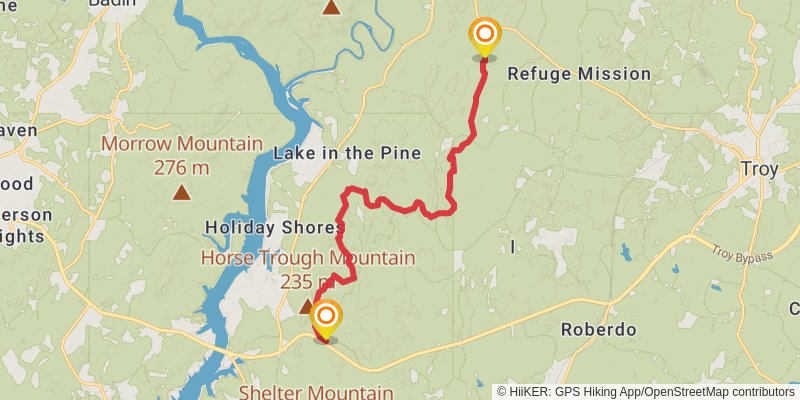 Uwharrie horse hotsell trail map