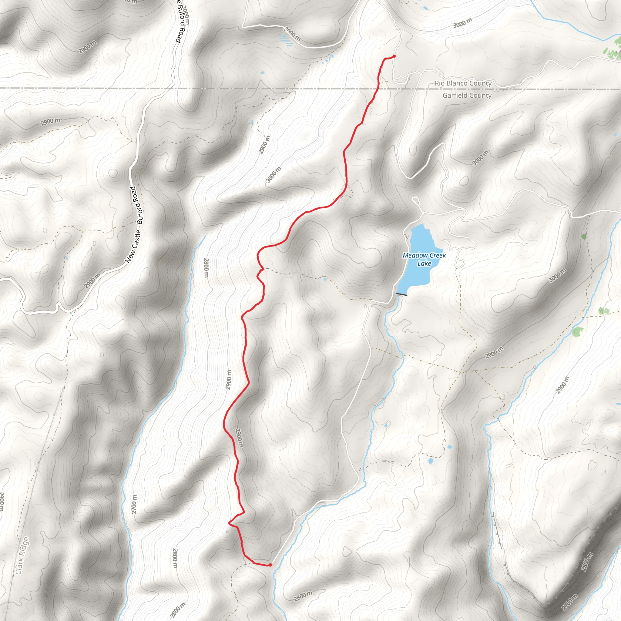 Deep Creek Ridge Trail mobile static map