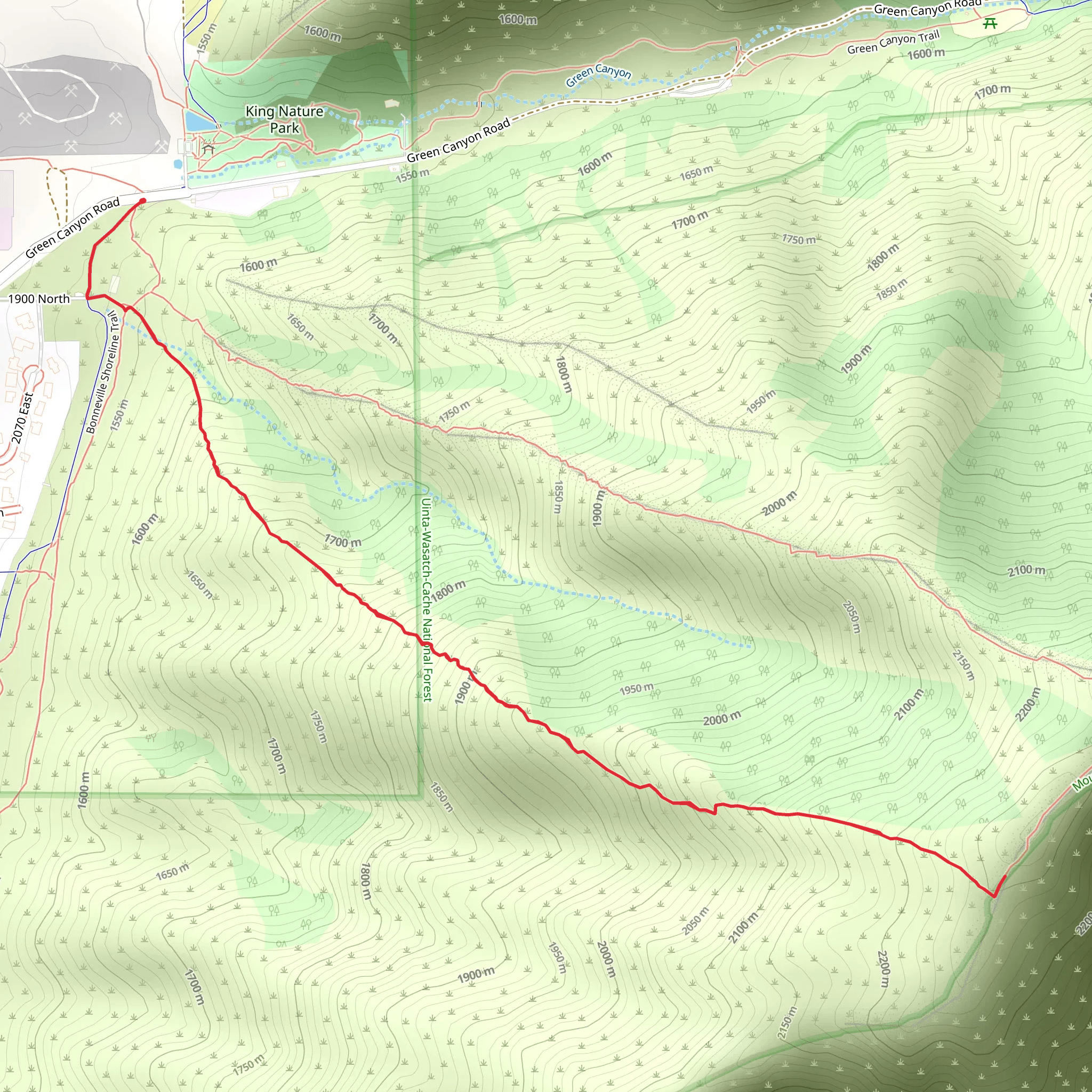 Green Canyon Road Walk mobile static map