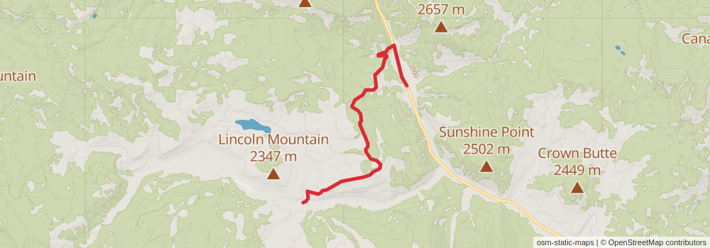 American Perimeter Trail - Rocky Mountains Primary stage 78 Map