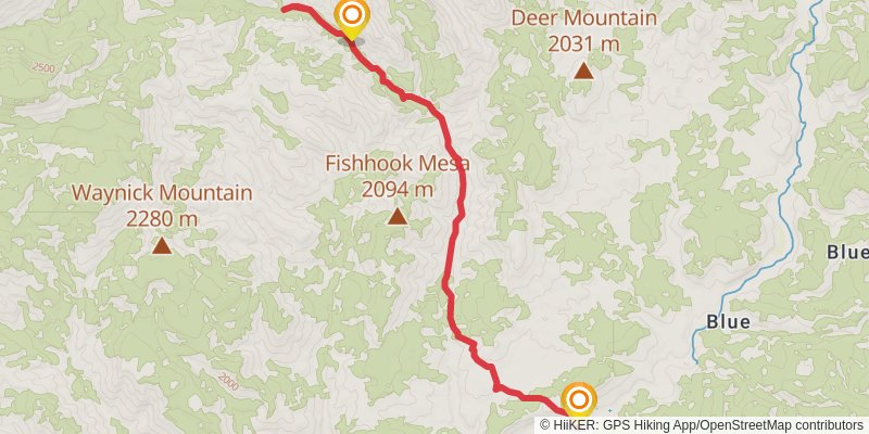 Foote Creek C Trail stage 2 Map