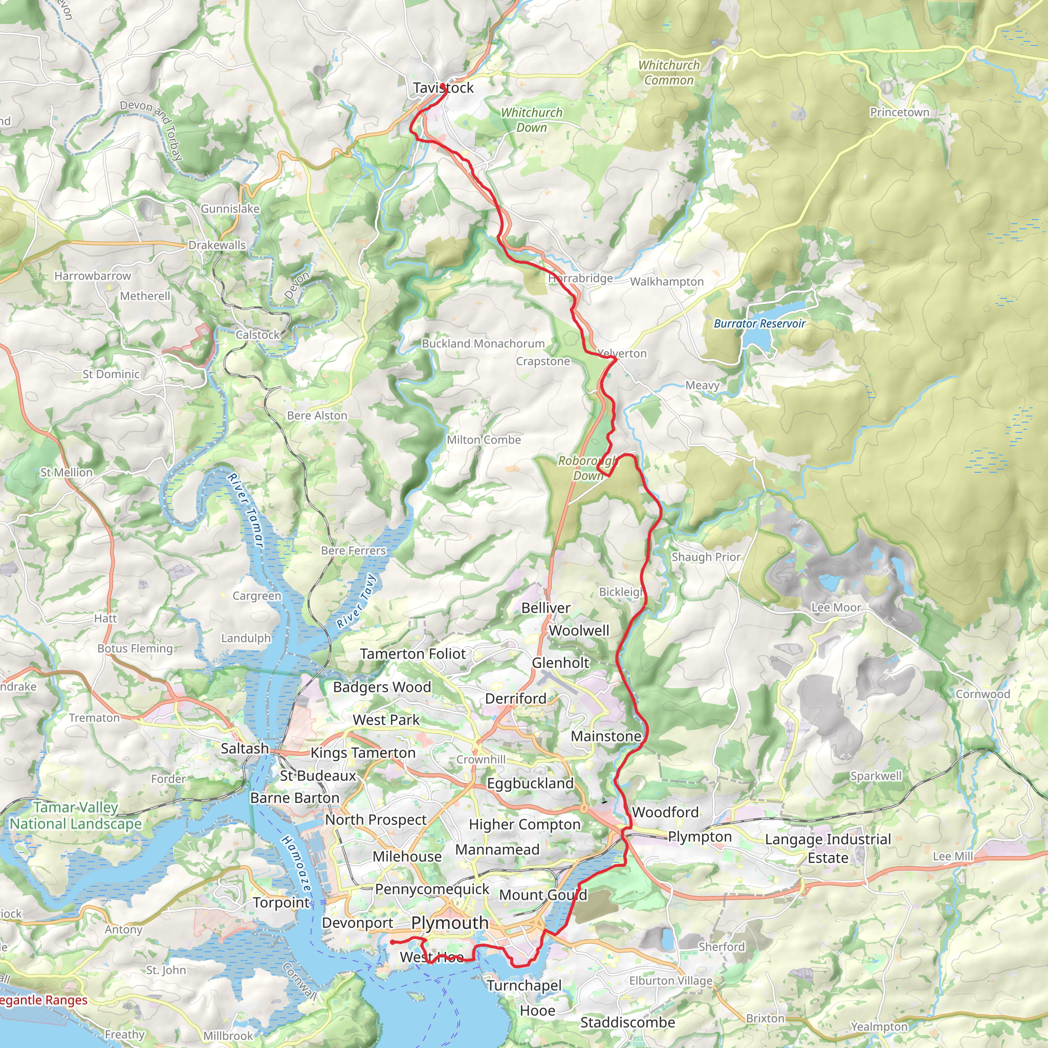 Drake's Trail mobile static map