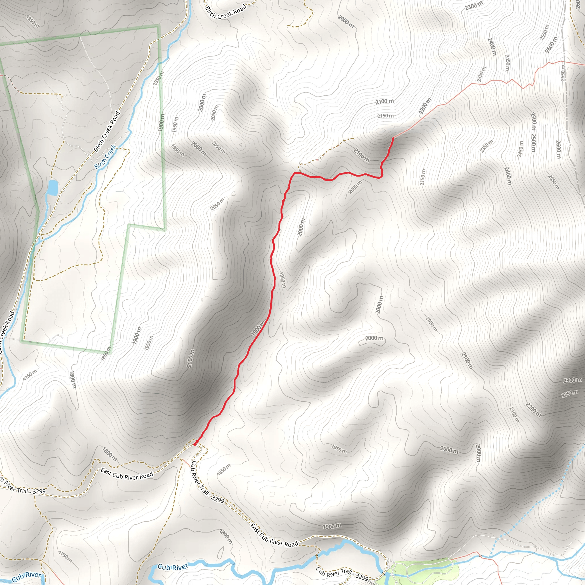 Shoshone Indian Trail mobile static map