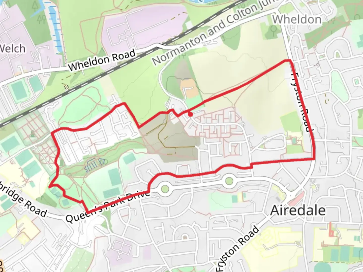 An image depicting the trail Heald Wood Loop and its surrounding area.