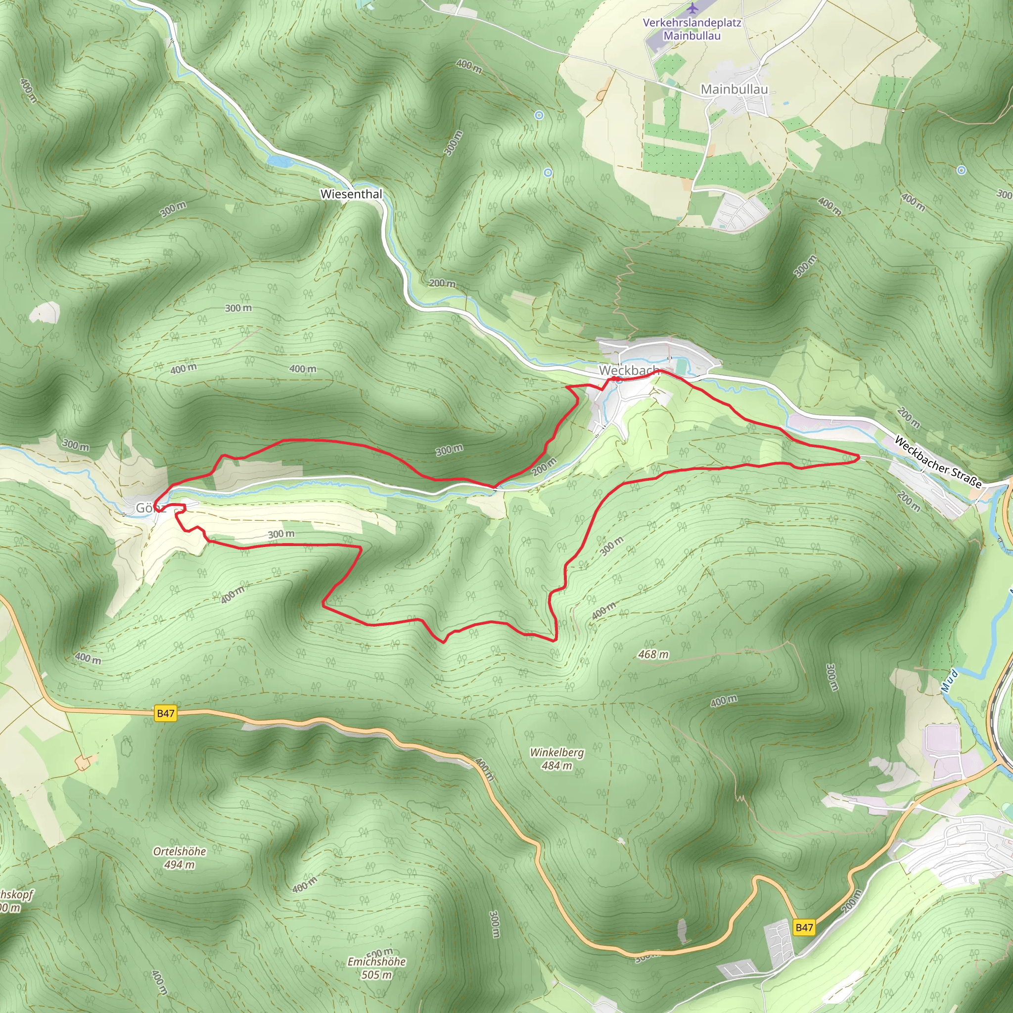 Weckbach Weg mobile static map