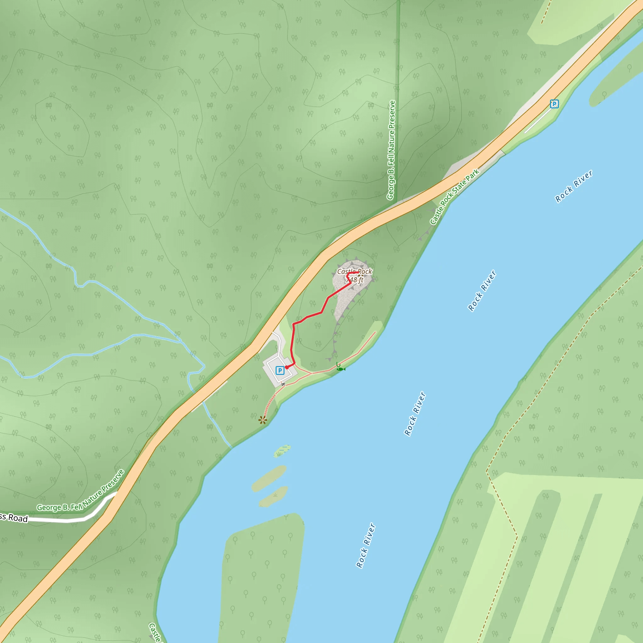 Castle Rock mobile static map