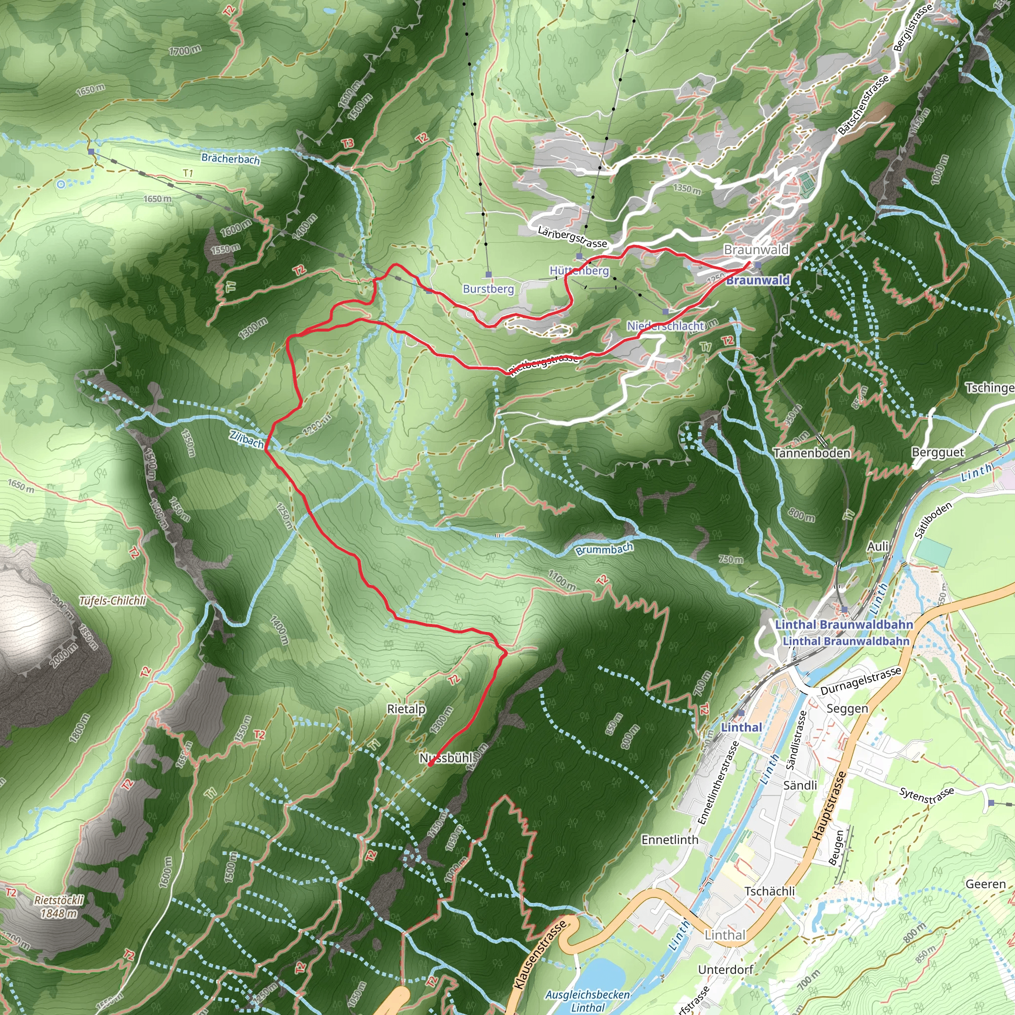 Nussbüel-Weg mobile static map