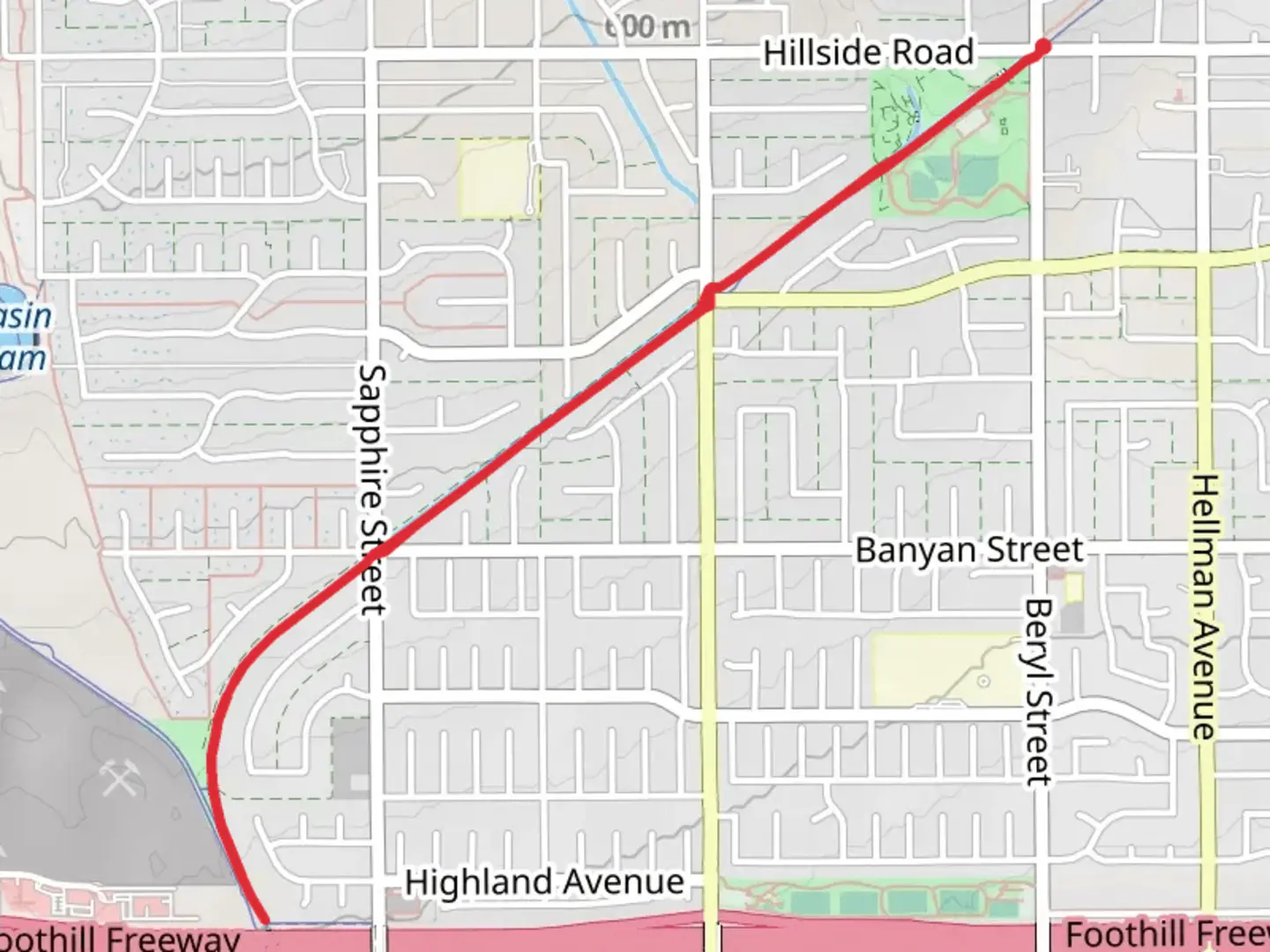 An image depicting the trail Demens Creek Channel Walk and its surrounding area.