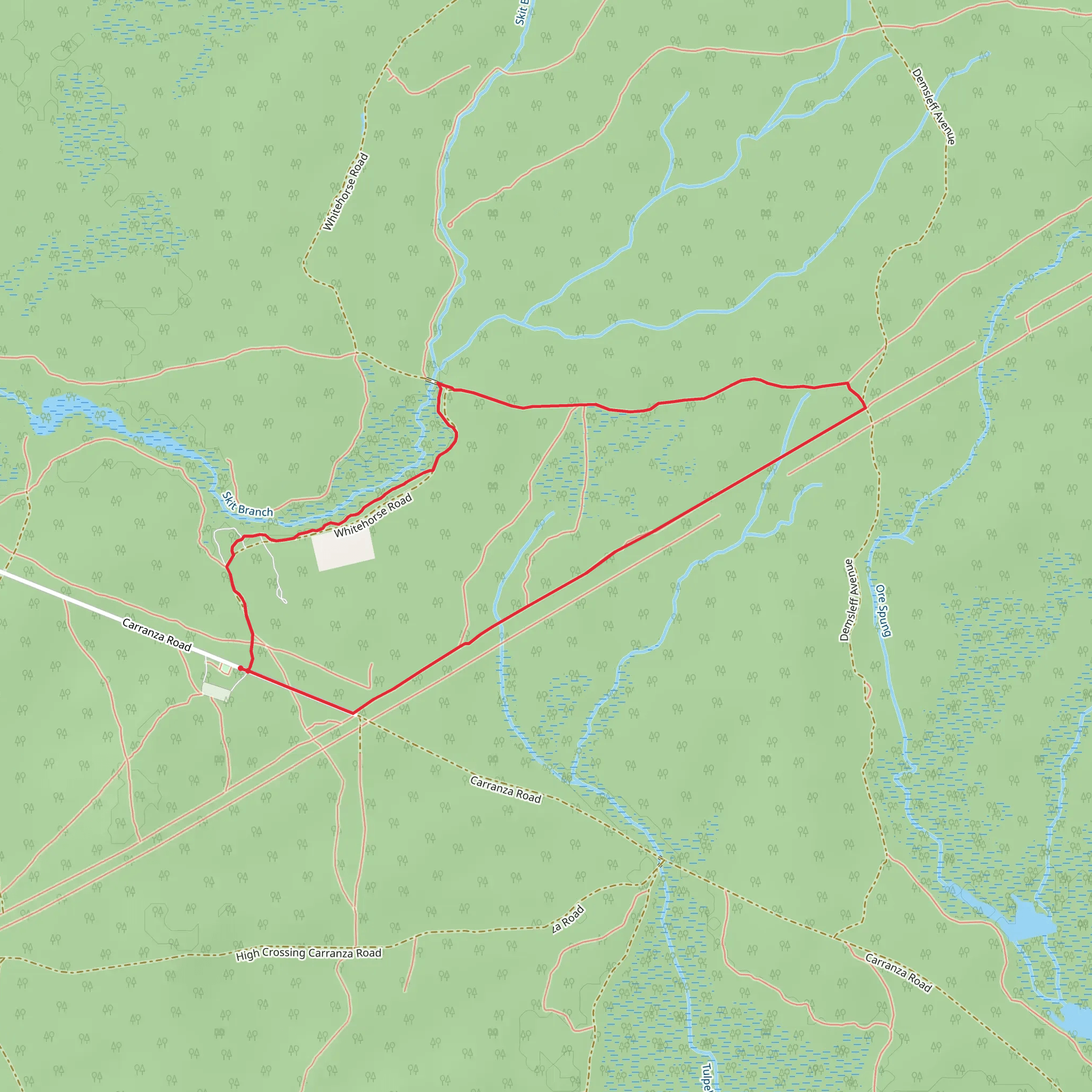 Batona Trail Loop mobile static map