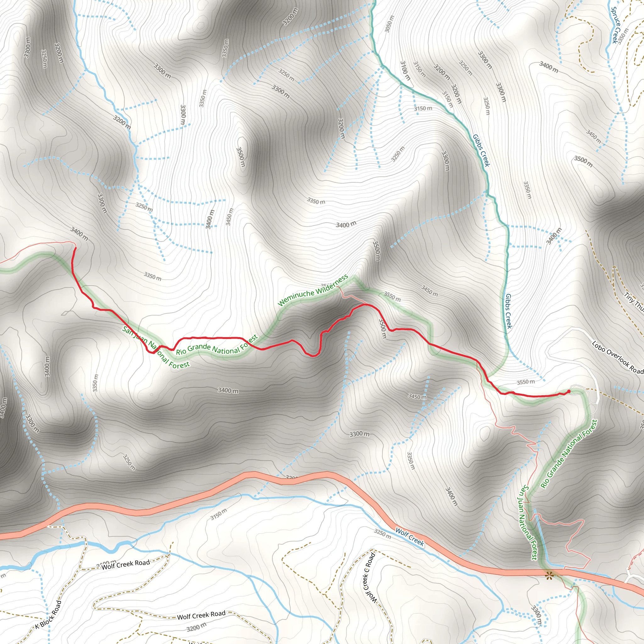 Access to Continental Divide NST Trail mobile static map