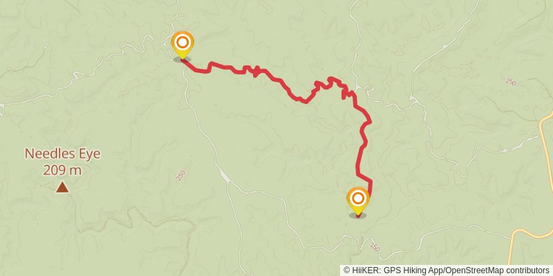 Sipsey Wilderness Loop spur 1 Map