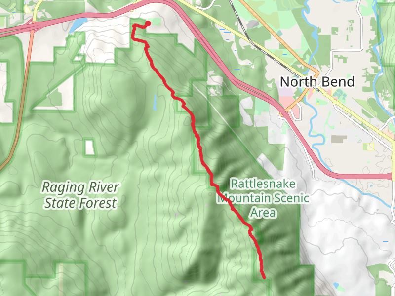 Rattlesnake Mountain - West and Middle Peak Trail