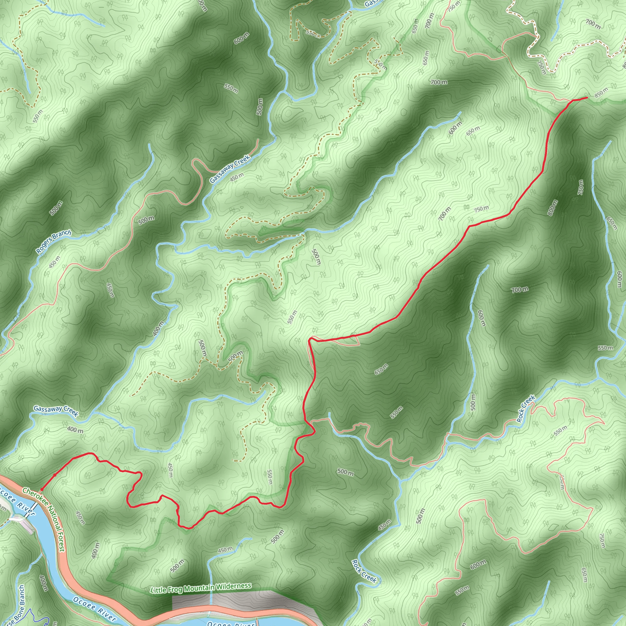 Benton MacKaye Trail mobile static map