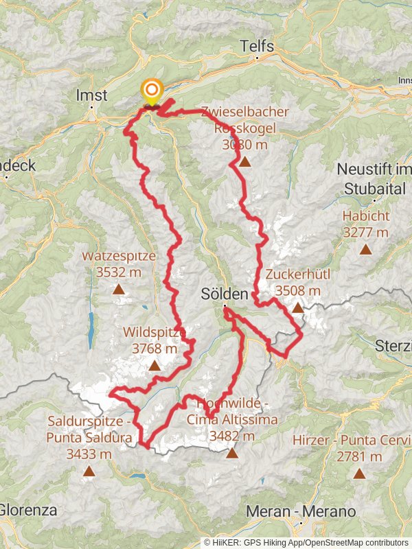 Ötztal Trek mobile static map