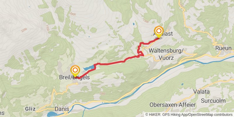 Camino Müstair-Geneva via Martigny stage 13 Map